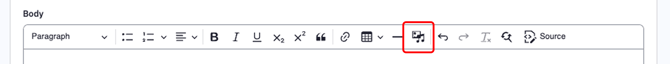 editor toolbar
